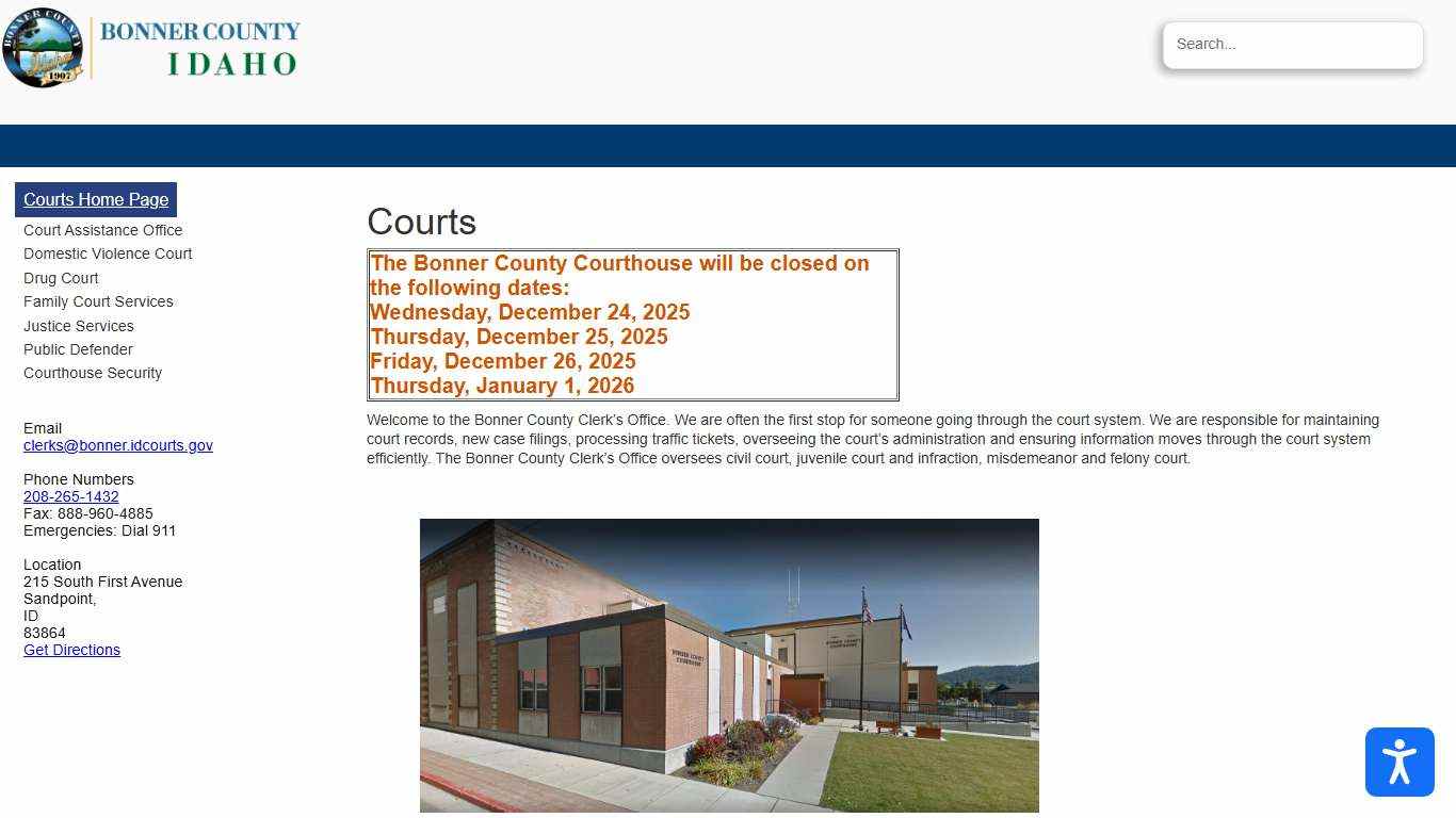 Bonner County Idaho Official Website - Courts
